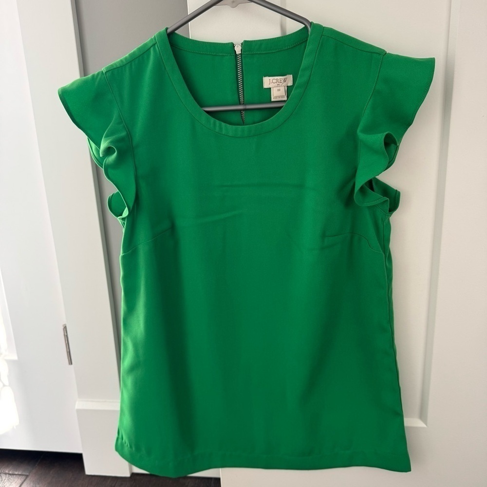 J. Crew Flutter Sleeve Top
